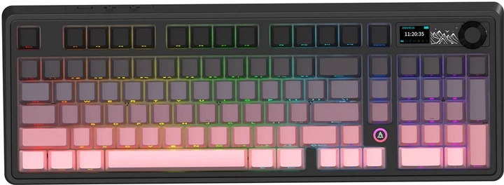 Klawiatura bezprzewodowa Ajazz AK980 Gift Switch V2 Wireless/USB Black-Pink (AK980-V2-G-GP) - obraz 2