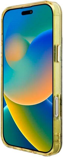 Etui Guess IML Metal Glitter 4G Circle Triangle MagSafe do Apple iPhone 16 Pro Max Bronze (3666339430245) - obraz 5