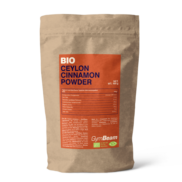 BIO порошок цейлонської кориці 100 г - GymBeam Bio - Фото 1 BIO порошок цейлонської кориці 100 г - GymBeam Bio - зображення 1
