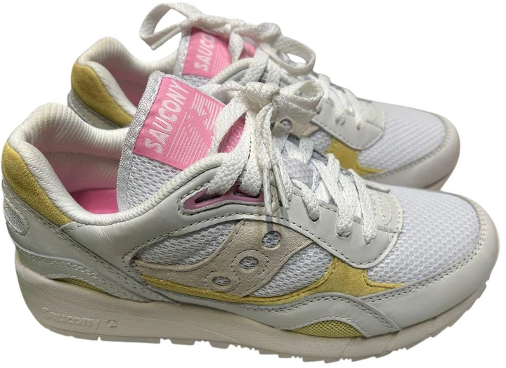 Жіночі кросівки Saucony Shadow 6000 S60765-2 38 (7US) 23.5 см Білий/Жовтий (195019050310) (955555904394309) - Уцінка - зображення 2