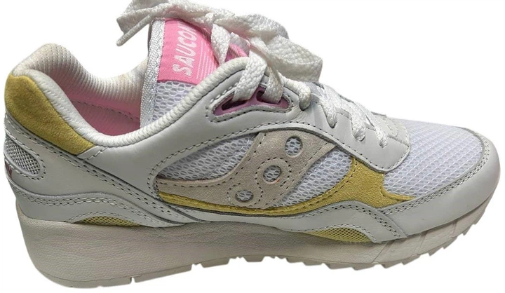 Жіночі кросівки Saucony Shadow 6000 S60765-2 38 (7US) 23.5 см Білий/Жовтий (195019050310) (955555904394309) - Уцінка - зображення 5