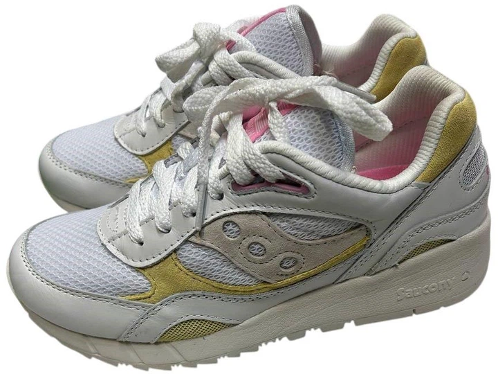 Жіночі кросівки Saucony Shadow 6000 S60765-2 38 (7US) 23.5 см Білий/Жовтий (195019050310) (955555904394309) - Уцінка - зображення 4