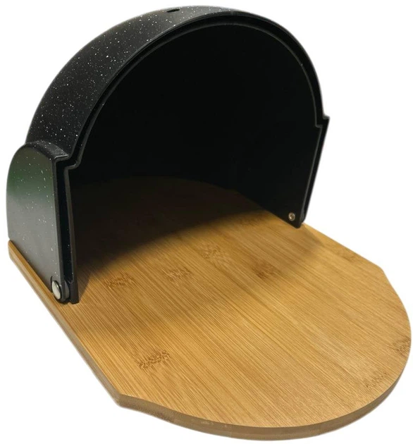 Хлібниця Maestro Granite Чорна (MR1678G-BLACK) (955555910502226) - Уцінка - зображення 2