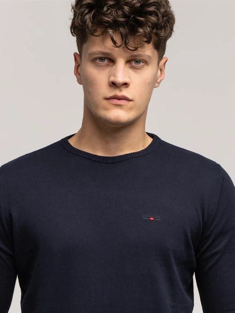 Sweter męski bawełniany Lee Cooper Andy-Organic XL Granatowy (5905991746423) - obraz 4