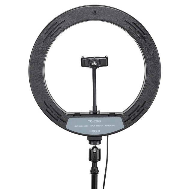 Кольцевая светодиодная лампа 30см со штативом и с Bluetooth-пультом YQ-320b light set (Kit1) Питание от USB - Фото 2 Кольцевая светодиодная лампа 30см со штативом и с Bluetooth-пультом YQ-320b light set (Kit1) Питание от USB - изображение 2