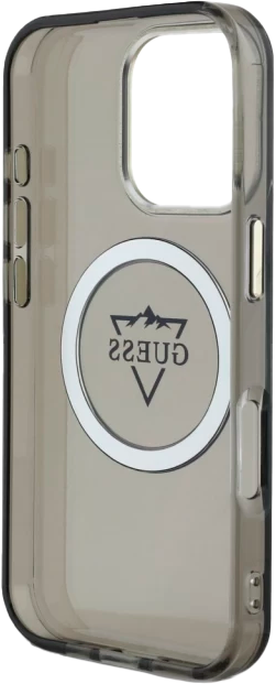Etui Guess IML Metal Mountain Logo MagSafe do Apple iPhone 16 Pro Max Black (3666339433697) - obraz 7
