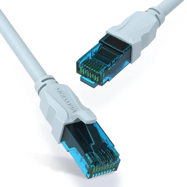 Мережевий кабель Vention Cat. 5E UTP Patch Cable 1. 5M блакитний (VAP-A10-S150) - изображение 2