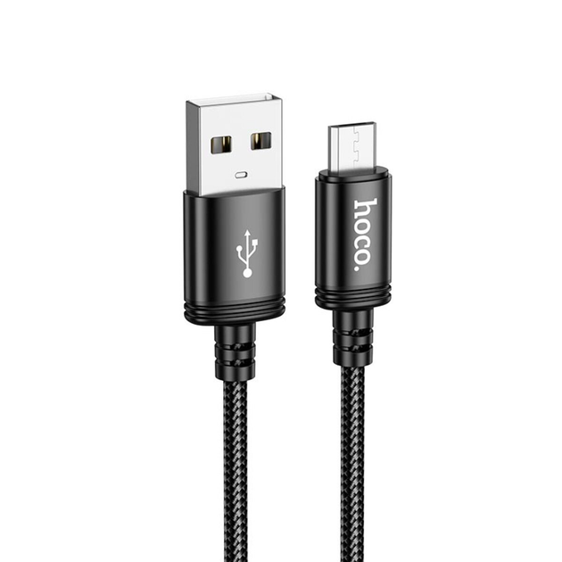 Кабель HOCO X89 Wind charging data cable Micro чорний - Фото 1 Кабель HOCO X89 Wind charging data cable Micro чорний - изображение 1