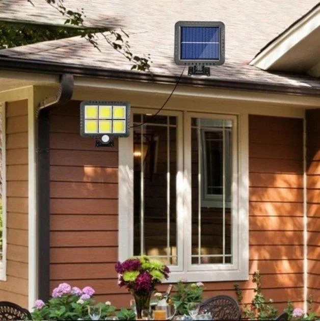 Вуличний ліхтар з датчиком руху Split Solar Wall Lamp на сонячній батареї nf-160c - зображення 2