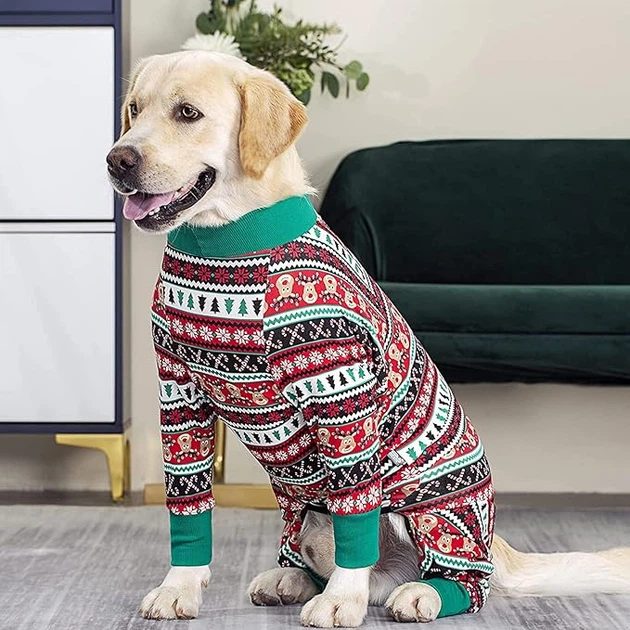 Пижама/попона для собак MIAODODO D15 Christmas striped, XS - изображение 2