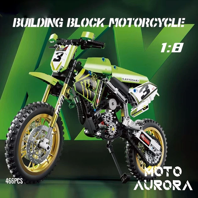 定価13860円　セットアップcaldeira カーキ　ストライプ Конструктор Мотоцикл Moto Aurora Спортбайк Kawasaki 466 деталей