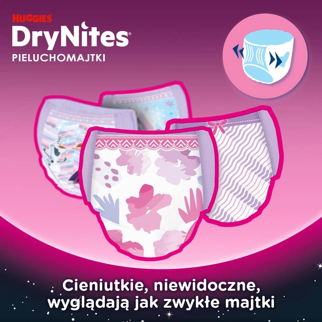 Підгузки-трусики Huggies DryNites для дівчаток 4-7 років 10 шт. (5029053527581) - зображення 3