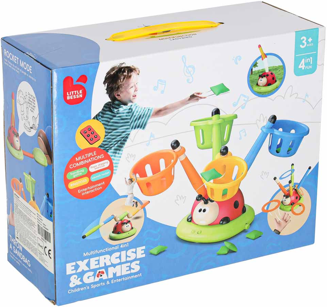 Gra zręcznościowa Ikonka Biedronka 4w1 (5903039767492) - obraz 1