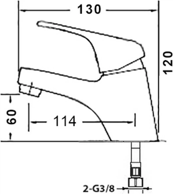 Змішувач для раковини Thema Lux Atrium L-18601 - зображення 3