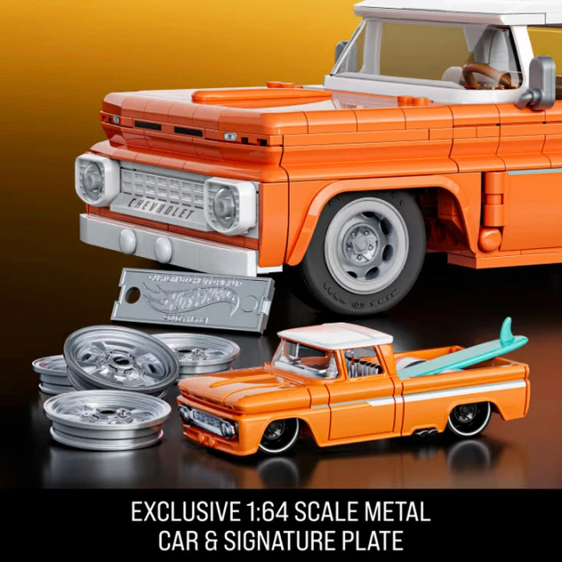 Конструктор Hot Wheels Brick Shop Elite Custom '62 Chevy Pickup