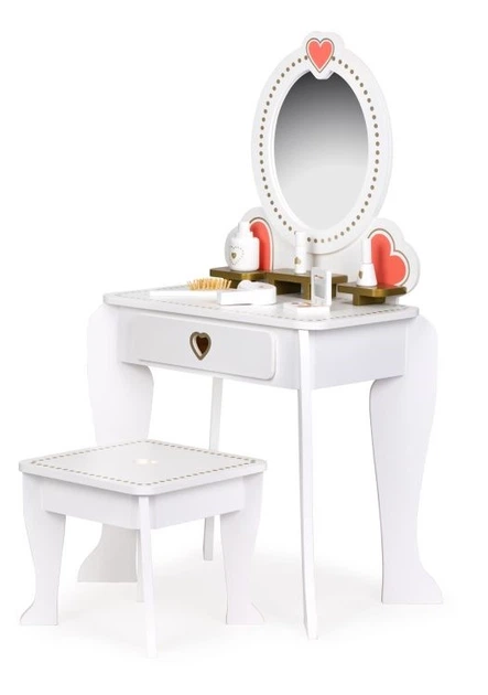 Туалетний столик дитячий дерев’яний EcoToys з дзеркалом (5903769977215) - зображення 2