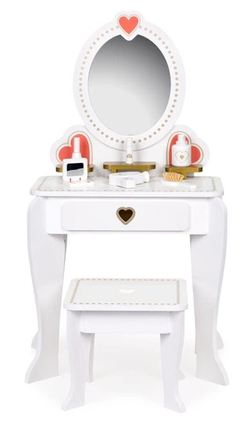 Туалетний столик дитячий дерев’яний EcoToys з дзеркалом (5903769977215) - зображення 3