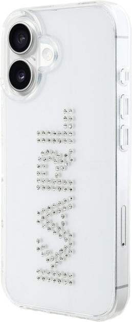 Панель Karl Lagerfeld IML Rhinestones Logo для Apple iPhone 16 Transparent (3666339356644) - зображення 2