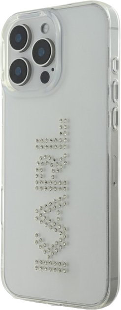 Панель Karl Lagerfeld IML Rhinestones Logo для Apple iPhone 16 Pro Transparent (3666339356668 - зображення 2