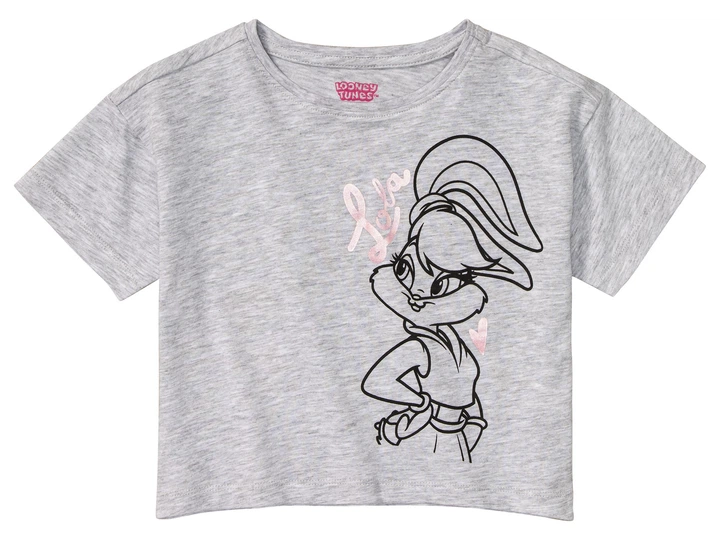 Футболка набор 2шт. укороченные для девочки Disney Looney Tunes 437732-1 110-116 см (4-6 years) Комбинированный - Фото 4 Футболка набор 2шт. укороченные для девочки Disney Looney Tunes 437732-1 110-116 см (4-6 years) Комбинированный - изображение 4
