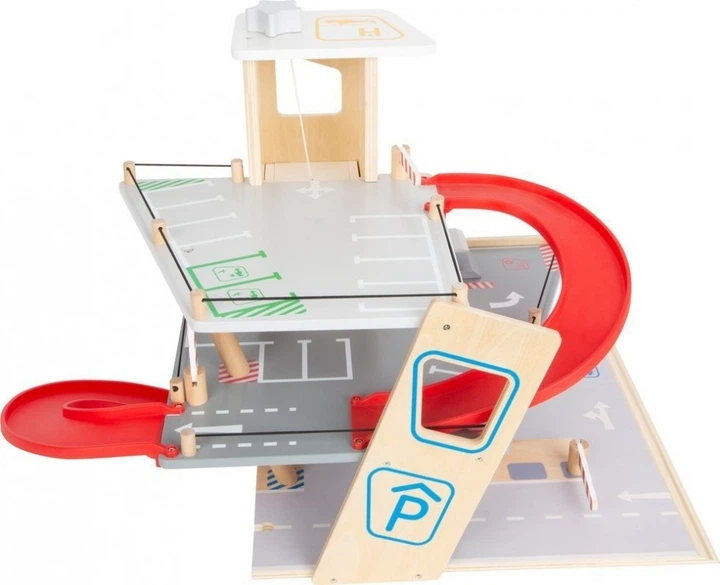 Паркінг гараж Small Foot преміум багаторівневий дерев'яний для машинок 11676 (4020972116765) - зображення 2