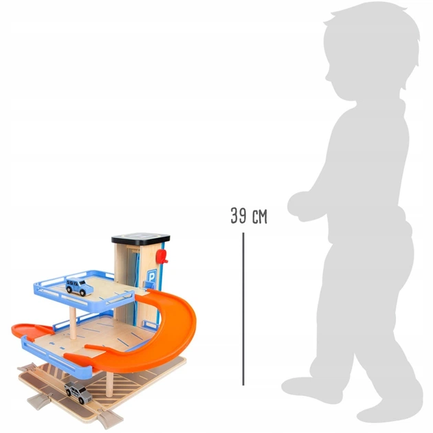 Parking garaż Small Foot 3 poziomy z windą i 2 samochodzikami 10343 (4020972103437) - obraz 4