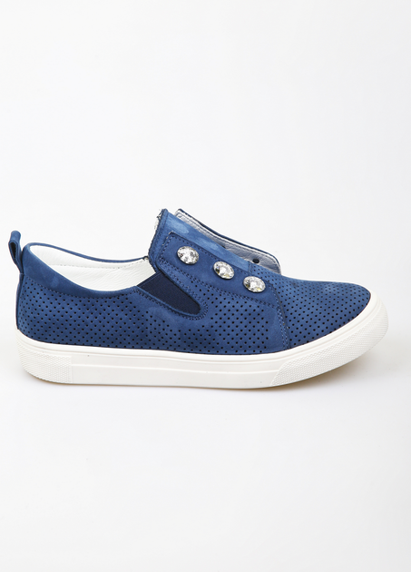 Слипоны Happy Walk 36 Синий (BEV-F-3086-Blue) - изображение 2