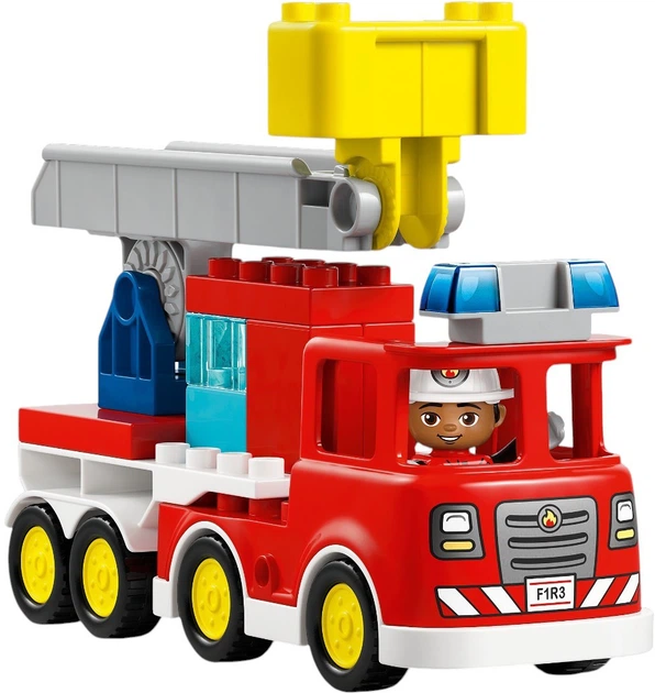 Конструктор LEGO DUPLO Town Пожежна машина зі шлангом і пожежником 28 елементів (10473) - зображення 4