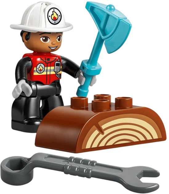 Конструктор LEGO DUPLO Town Пожежна машина зі шлангом і пожежником 28 елементів (10473) - зображення 5