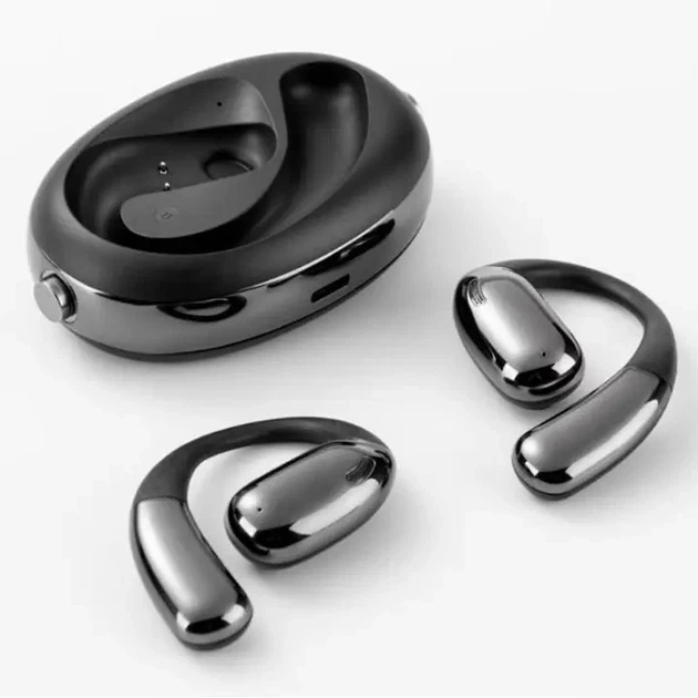 Навушники XO G36 Open Ear TWS Bluetooth 5.3, бездротові, з кліпсою, до 35 год роботи, водозахист, чорні - зображення 3
