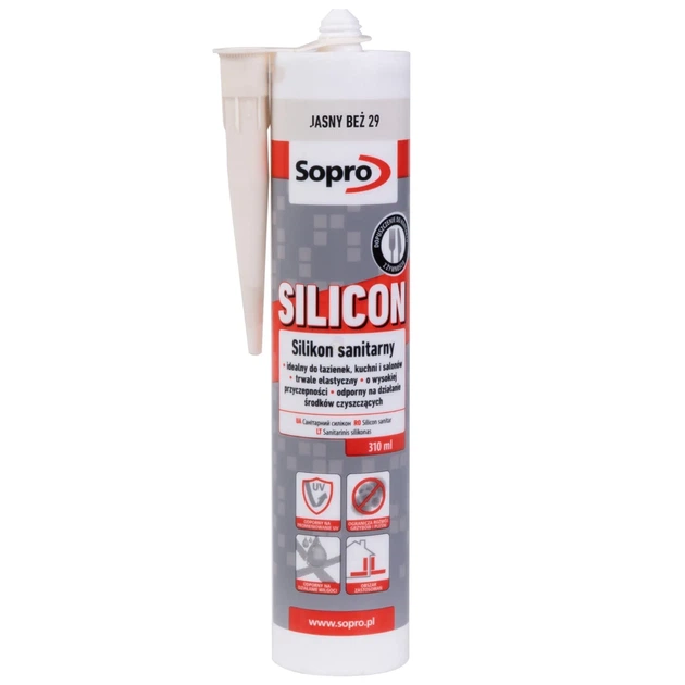 Силікон Sopro Silicon JASNY BEZ №29 (світло-бежевий) 310 мл - зображення 2