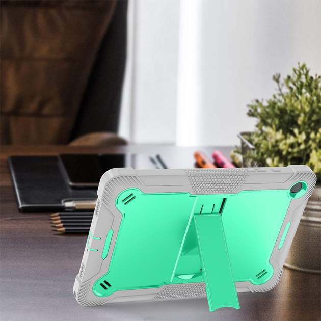 Протиударний чохол з підставкою Shockprof Capsule для Samsung Galaxy Tab A9+ / A9 Plus 11" SM-X210 SM-X216 Бірюзовий - Фото 7 Протиударний чохол з підставкою Shockprof Capsule для Samsung Galaxy Tab A9+ / A9 Plus 11" SM-X210 SM-X216 Бірюзовий - зображення 7