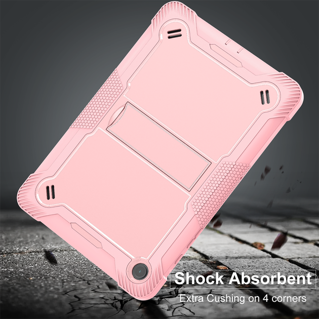 Противоударный чехол с подставкой Shockprof Capsule для Samsung Galaxy Tab A9+ / A9 Plus 11" SM-X210 SM-X216 Розовый - Фото 4 Противоударный чехол с подставкой Shockprof Capsule для Samsung Galaxy Tab A9+ / A9 Plus 11" SM-X210 SM-X216 Розовый - изображение 4