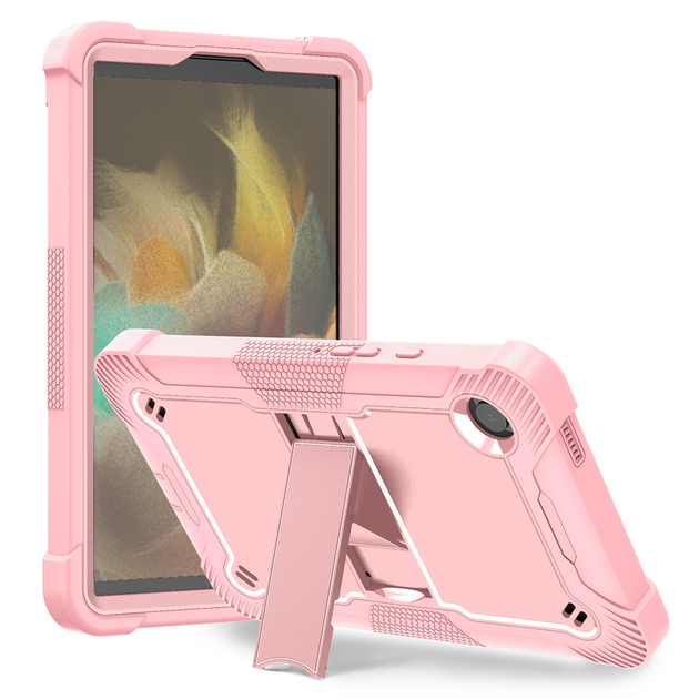Противоударный чехол с подставкой Shockprof Capsule для Samsung Galaxy Tab A9 8.7" SM-X110 SM-X115 SM-X117 Розовый - Фото 1 Противоударный чехол с подставкой Shockprof Capsule для Samsung Galaxy Tab A9 8.7" SM-X110 SM-X115 SM-X117 Розовый - изображение 1