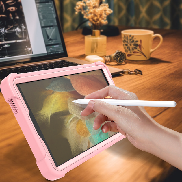Противоударный чехол с подставкой Shockprof Capsule для Samsung Galaxy Tab A9 8.7" SM-X110 SM-X115 SM-X117 Розовый - Фото 7 Противоударный чехол с подставкой Shockprof Capsule для Samsung Galaxy Tab A9 8.7" SM-X110 SM-X115 SM-X117 Розовый - изображение 7