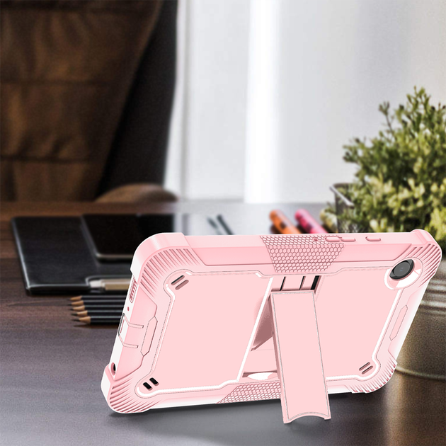 Противоударный чехол с подставкой Shockprof Capsule для Samsung Galaxy Tab A9 8.7" SM-X110 SM-X115 SM-X117 Розовый - Фото 8 Противоударный чехол с подставкой Shockprof Capsule для Samsung Galaxy Tab A9 8.7" SM-X110 SM-X115 SM-X117 Розовый - изображение 8