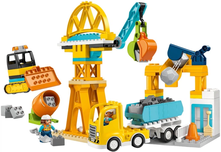 Конструктор LEGO DUPLO Town Будівельний майданчик з транспортними засобами 3 в 1 84 елементи (10476) - зображення 2