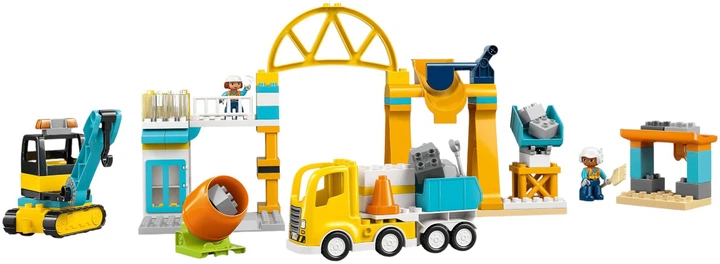 Конструктор LEGO DUPLO Town Будівельний майданчик з транспортними засобами 3 в 1 84 елементи (10476) - зображення 5