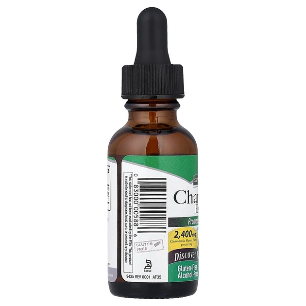 Природные добавки Nature's Answer Экстракт ромашки без спирта 2400 мг Chamomile Extract 30 мл - изображение 5