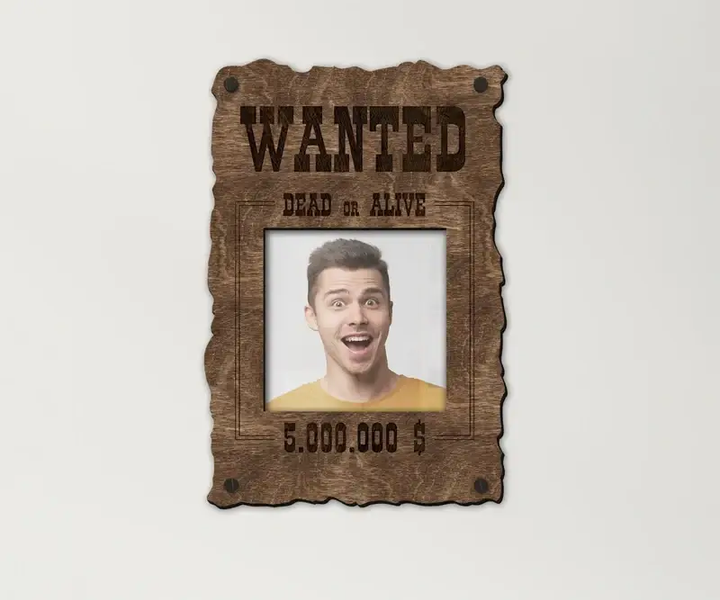 Фоторамка The Frame Depot с плакатом Разыскивается Живой или мертвый на 1 фото Темно-коричневый (wanted_6x6) - Фото 1 Фоторамка The Frame Depot с плакатом Разыскивается Живой или мертвый на 1 фото Темно-коричневый (wanted_6x6) - изображение 1