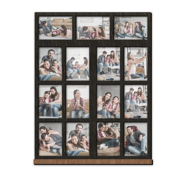 Фото-коллаж The Frame Depot в виде окна на 3 горизонтальных и 12 вертикальных фото Черный (window_collage) - Фото 1 Фото-коллаж The Frame Depot в виде окна на 3 горизонтальных и 12 вертикальных фото Черный (window_collage) - изображение 1