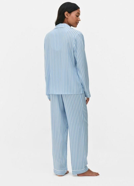 Женская пижамная рубашка Primark Twill Boyfriend Pyjama XXL для дома и сна Голубой (8794) - Фото 4 Женская пижамная рубашка Primark Twill Boyfriend Pyjama XXL для дома и сна Голубой (8794) - изображение 4