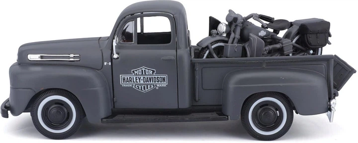 Zestaw metalowych modeli Maisto Harley-Davidson Ford F-1 i wojskowy Harley-Davidson WLA Flathead 1942 2 szt 1:24 MST32185 (90159321859) - obraz 5