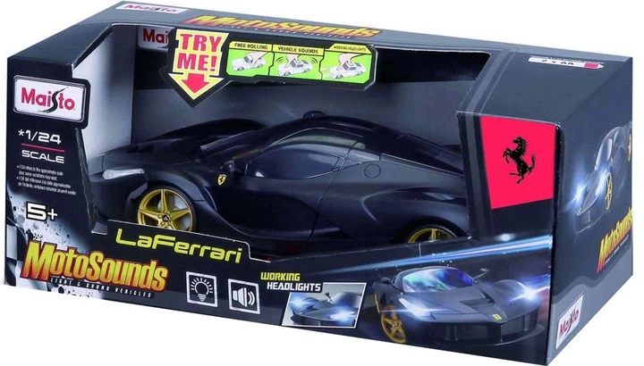 Metalowy model samochodu Maisto Moto Saunds LaFerrari 1:24 MST81234 (90159812340) - obraz 1