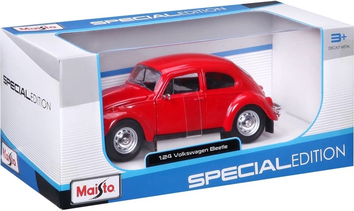Metalowy model samochodu Maisto Special Edition Volkswagen Beetle 1:24 MST31926RD (90159319269) - obraz 6