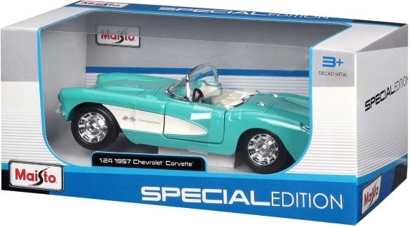 Metalowy model samochodu Maisto Special Edition Chevrolet Corvette 1957 1:24 MST31275 (90159072225) - obraz 3