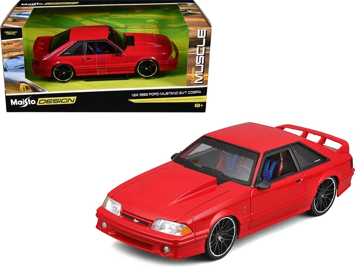 Metalowy model samochodu Maisto Classic Muscle Ford Mustang Cobra 1993 1:24 MST32549 (90159325499) - obraz 2