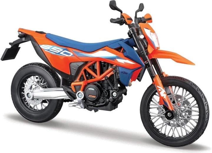 Металева модель мотоцикла Maisto KTM 690 SMC R 2023 1:18 MST32727 (090159327271) - зображення 1