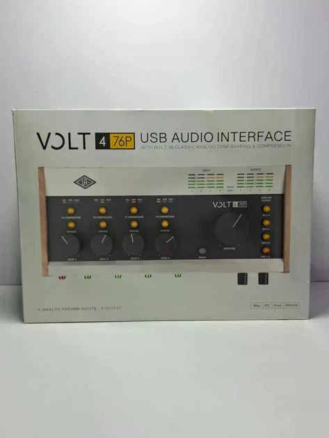 USB аудиоинтерфейс Universal Audio Volt 476P 4x4 с компрессором 76 - изображение 3