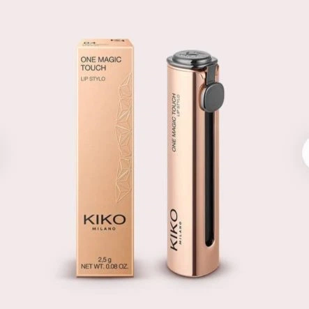 Зволожувальна напівматова помада з висувним футляром KIKO MILANO one magic touch 10 Chili kiss 2,5 г. - зображення 3